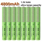시계 마우스 컴퓨터 장난감용 충전식 배터리 4800mAh AAA NI-MH 1.5V : 세움트레이딩