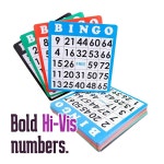 로얄 빙고, 성인, 시니어, 가족 및 어린이를 위한 점보 12인치 키 큰 빙고 게임 세트 - 100장의 카드 500개 칩 75볼, XL 롤러 케이지 & 보드... 