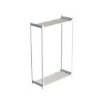 MN 2단 스틸 선반장 800x250 2색 디자인선반 철재책장 2단수납선반 : MNM 77