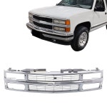 티타늄 플러스 오토파트, 블레이저 94-00 C/K 1500 2500 3500 교외/ /블레이저 프론트 그릴 크롬 GM1200463과 호환됩니다 : 이유그라운드
