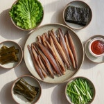 포항 구룡포 햇 과메기 쫄깃 (야채세트) : 얼리브 allive