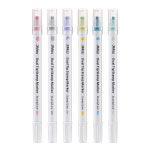 16pcs 듀얼 팁 스탬프 마커 펜 세트 드로잉 페인트 아트 사무실 학교 F7277에 컬러 라인 형광펜 스팟 라이너 : 유앤원01