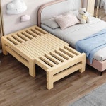 평상 침대 프레임 원목 매트리스 접이식 매트 배드 무헤드 나무 확장 : 된다직구