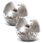 2개 튼튼한 있는 및 포켓볼 당구공, 조각이 - 당구공 블로우 해변용 차단 반짝이는 업 고급스러운 비치볼, 자외선 위한 색종이 당구 : 모던진아792