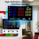 KWS-306 전기 미터 DIN 레일 3 상 4 선 AC 85-290V 컬러 스크린 스마트 디지털 에너지 전력계 : 베스트픽98