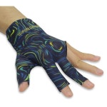 Scott Edward 당구 장갑 10개/세트 열린 여성 왼손 남성 오른손용, 손가락 3개의 또는 포켓볼 스판덱스, 12 Grey - For Left or Rig... 