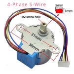 단일 컴퓨터 감속 4상 5V 모터 64 스테퍼 비율 카메라 5선 24BYJ48 기어 모니 : 설비부품도매센터