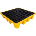 드럼통 받침대 오수 기름통 폐수 바퀴 산성 파레트 130x130x15cm 4통용 특후 : 글로벌탑직구