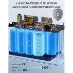 jsdsolar 휴대용 태양광 발전소 발전기 300W 500W 110V220V LED 조명 비상용 파워뱅크 가정용 야외 캠핑용 : 퀵오더