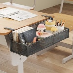 교실 책상 옆 수납함 사무실 정리함 걸이형 바구니 무타공 다도 홀더 : 올스토어20