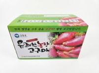 고창 유쾌한농장 호박 밤 고구마 꿀고구마 베니하루카 상중, 5kg, 1개 : 한끼채소