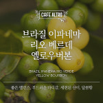 브라질 이파네마 옐로우버본 홈카페 카페알트로 원두커피 드립(굵게), 200g, 1개 : 카페알트로 커피 로스터즈