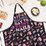 네일 테크 에이프런용 에이프런 선물 매니큐어스트 테크니션 아티스트 살롱 : 로고스컴퍼니