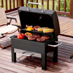 카나모 로우 휴대용 훈제 바베큐 숯불 그릴 캠핑 낚시 야외 미니 화로대 불판 : 카나모