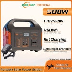 jsdsolar 휴대용 태양광 발전소 발전기 300W 500W 110V220V LED 조명 비상용 파워뱅크 가정용 야외 캠핑용 : 퀵오더