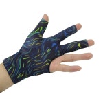 Scott Edward 당구 장갑 10개/세트 열린 여성 왼손 남성 오른손용, 손가락 3개의 또는 포켓볼 스판덱스, 12 Grey - For Left or Rig... 