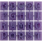 미드웨스트 프로덕츠 주식회사 빅토리아 문자 및 숫자 디딤돌 스탬프, 파란색 Blue : D글로벌