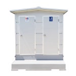 포세식 화장실 2칸 이동식 야외화장실 수세식 제작 렌탈 : 주식회사 케이원.