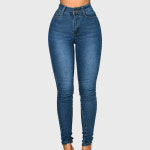 구미 유행 패션 하이웨스트 스판 청바지 : 럭셔리세븐7