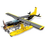 코지 부시 시티 비행기 빌딩 블록 세트, 교통, 민간 항공, 구조 및 관광용 모델 키트, 수상기 컬렉션, 8세 이상 소년의 생일 (739PCS) : 미소바잉86