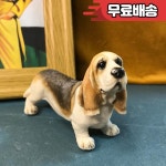 바셋 개 에폭시 수지 실리콘 몰드 3D 동물 석고 장식 점토 금형 DIY 데스크탑 공예품 : 게이지마트31