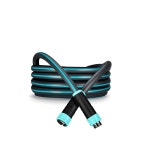 Hybrid Garden 워터 호스 7.6m(25피트) x 1.6cm(5/8인치), 내구성이 뛰어난 튼튼한 소재, 회전 그립과 양극 산화 처리된 커플링이 있는... 