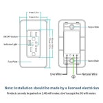 멜러리 스마트 와이파이 벽면 콘센트 미국형 전기 플러그 소켓 USB 충전기 독립 스위치 알렉사 구글 홈으로 원격 제어 : 분당상사