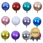 4d알루미늄 호일 Ball10Inch15Inch18Inch22Inch32Inch4DRound 풍선 장식 헬륨 : 또또shop