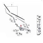 61617292653 와이퍼 연결 로드 고정 브래킷 풀 베이스 스윙 암 7 5 시리즈 230 : 코지콜렉션몰