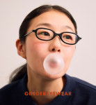 진저아이웨어 리본 빈티지 레트로 고도수 알작은 코받침 뿔테 : 더뷰안경