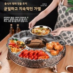 상업용 직사각형 해산물 접시 매운 가재 레스토랑 바베큐 그릴 용품을위한 크리 에이 티브 라운드 랍스터 : 트레이드셀67