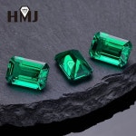 실험실 재배 컬럼비아 에메랄드 열수 핸드 커팅 보석 AGL 서가 있는 재료 비즈 만들기 : 알레쿠아