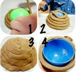 울라샘찰흙 1kg 어린이 찰흙놀이 자연점토 도자기흙 미술놀이 : 파도소리공방