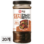 빠르미쇼핑 CJ 백설 돼지갈비양념 290g 20개 고기양념 고기양념장 한박스 : 빠르미쇼핑