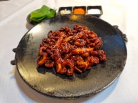 시월애쭈꾸미 매콤 양념 쭈꾸미 볶음 캠핑 요리 맛집 밀키트  600g : 시월애쭈꾸미