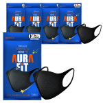 아우라핏 연예인 마스크 V라인 3D 입체형 국산 성인용 블랙 3매입 5개 : 대상메디칼