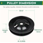 M155979 GX20335용 스핀들 풀리 3개 팩 존 디어 48인치 데크 L120 L130 LA130 LA140 S240 X140 Z245 Z255 Z355E 잔디 깎는 기계용... 