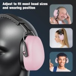 소음 감소를 위한 ProCase 2 팩 이어 머프 SNR 32dB /NRR 26dB 성인/ 용 이어 청력 보호 업무용 자폐 감각 소음 제거 헤드폰 사격장 블랙... 