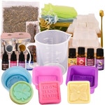 대형 프리미엄 디럭스 비누 만들기 키트 - 베이스 커터 실리콘 로프 몰드가 포함된 올인원 용품 : 두룸상사