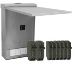 125A 메인 브레이커 로드 센터 u2022 파워마크 골드 야외 패널, 120/240V AC 12공간, 24회로 구성 u2022에는 6개의 : darius008