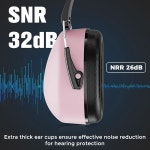 소음 감소를 위한 ProCase 2 팩 이어 머프 SNR 32dB /NRR 26dB 성인/ 용 이어 청력 보호 업무용 자폐 감각 소음 제거 헤드폰 사격장 블랙... 