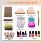 대형 프리미엄 디럭스 비누 만들기 키트 - 베이스 커터 실리콘 로프 몰드가 포함된 올인원 용품 : 두룸상사