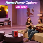 아이스블루 13 디스플레이 모드 조절 가능 LED 라이트 미러 게이밍 미니 냉장고, AC/DC 이중 사용 음료 스킨케어 4L/6캔 소형 침실용... 