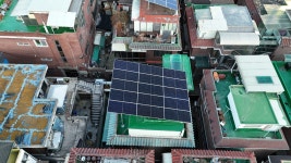 서울 도봉구 창동 현대모듈 신형 640W 단독주택 옥상지상형 9.6KW 태양광 설치 : 에이스솔라에너지