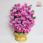 무궁화 조화 화분 (높이 60cm) 법당 조화 가짜꽃 신당 무속소품 : 동방불교사