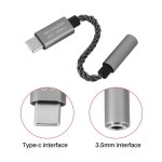 A99E-ALC5686 USB Type-C ~ 3.5Mm DAC 헤드셋 증폭기 16-32 Ohm 125DB PCM 32B/384Khz 디지털 디코더 오디오 어댑터 : 맨크오