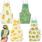 앵무새 비행복과 버디 코카티엘 마카비 기저귀, 냅피 애완동물 lxuejie 카나리아용 내조 방수 새 4개 귀여운 미니 가능한 재사용 : 현컴퍼니월드