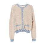 그로브 마린 니트 가디건 베이지 스카이블루 : 뉴오프
