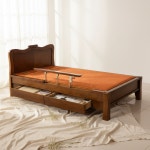 신라온돌흙침대 1002 안전가드 서랍형 황토숯볼 흙침대 슈퍼싱글 : 신라온돌흙침대