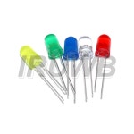 100개 M 5mm LED 조명 모듬 키트 DIY 구성 전자 흰색 노란색 빨간색 녹색 파란색 : 케이퀵커머스